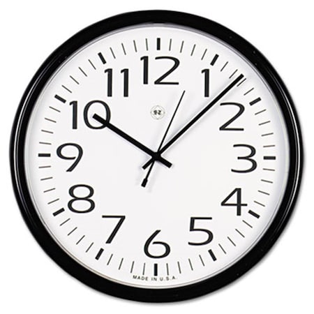 Stop Watch Supreme Round Wall Clock 13.5in Black ST3327952